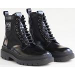 Pánské Kožené kotníkové boty Karl Lagerfeld v černé barvě z kůže ve velikosti 43 