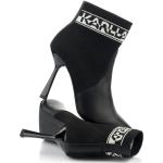 Dámské Kotníčkové boty na podpatku Karl Lagerfeld v černé barvě ve velikosti 37 