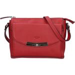 Dámské Kožené kabelky Katana v červené barvě v elegantním stylu z kůže 