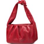 Kožené kabelky v bordeaux červené v moderním stylu z kůže 