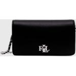 Dámské Designer Kožené kabelky Ralph Lauren Ralph v černé barvě z kůže 