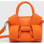 Dámské Kožené kabelky PINKO v oranžové barvě z kůže ve slevě 