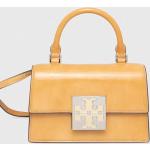 Dámské Designer Kožené kabelky Tory Burch v žluté barvě z kůže 