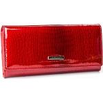 Kožená luxusní dámská peněženka Aelda II červená