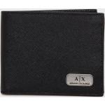 Pánské Kožené peněženky Armani Exchange v černé barvě z kůže 