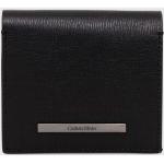 Designer Luxusní peněženky Calvin Klein v černé barvě z kůže s blokováním RFID ve slevě 