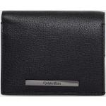 Designer Luxusní peněženky Calvin Klein v černé barvě z kůže s blokováním RFID ve slevě 
