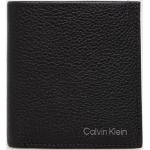 Kožená peněženka Calvin Klein pánská, černá barva