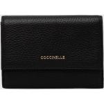Dámské Kožené peněženky Coccinelle v černé barvě z kůže 