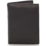 Pánské Kožené peněženky Delami v černé barvě z kůže ve slevě 