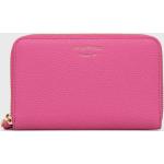 Kožená peněženka Emporio Armani dámská, růžová barva