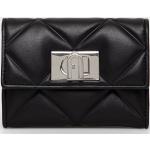 Kožená peněženka Furla Compact dámská, černá barva