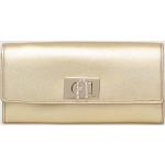 Dámské Luxusní peněženky FURLA Furla ve zlaté barvě z kůže 