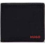 Kožené peněženky HUGO v černé barvě z kůže 