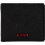 Kožené peněženky HUGO v černé barvě z kůže ve slevě 