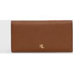 Dámské Designer Luxusní peněženky Ralph Lauren Ralph v hnědé barvě z polyuretanu ve slevě 