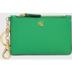 Dámské Designer Luxusní peněženky Ralph Lauren Ralph v zelené barvě z kůže ve slevě 