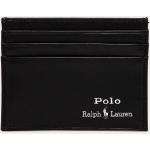 Pánské Designer Luxusní peněženky Polo Ralph Lauren v černé barvě z kůže ve slevě 