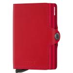 Dámské Kožené peněženky Secrid v červené barvě z kůže s blokováním RFID 