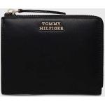 Dámské Luxusní peněženky Tommy Hilfiger v černé barvě z kůže 