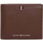 Luxusní peněženky Tommy Hilfiger v hnědé barvě z kůže 