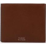 Luxusní peněženky Tommy Hilfiger v hnědé barvě z kůže s blokováním RFID 
