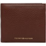 Kožená peněženka Tommy Hilfiger pánský, hnědá barva
