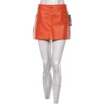 Dámské Kožené sukně GIPSY 05 v oranžové barvě z kůže ve velikosti L 