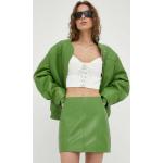Dámské Kožené sukně v zelené barvě z polyesteru ve velikosti 9 XL mini 