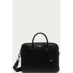 Designer Tašky na notebook Polo Ralph Lauren v černé barvě z kůže s kapsou na notebook 