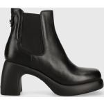 Dámské Kotníčkové boty na podpatku Karl Lagerfeld v černé barvě z kůže ve velikosti 41 
