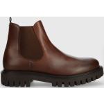 Pánské Kožené kotníkové boty Tommy Hilfiger Premium v hnědé barvě v ležérním stylu z kůže ve velikosti 44 