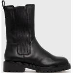 Dámské Kotníčkové boty na podpatku Vagabond Kenova v černé barvě z kůže ve velikosti 41 ve slevě na zimu 