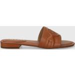 Dámské Designer Kožené pantofle Ralph Lauren Ralph v hnědé barvě z kůže ve velikosti 41 