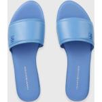 Dámské Kožené pantofle Tommy Hilfiger v modré barvě z kůže ve velikosti 41 