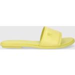 Dámské Kožené pantofle Tommy Hilfiger v žluté barvě z kůže ve velikosti 41 na léto 