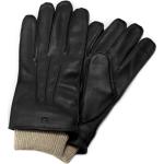 Pánské Kožené rukavice Salt & Hide v černé barvě z fleecu 