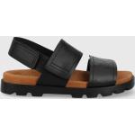 Pánské Kožené sandály Camper v černé barvě z kůže ve velikosti 46 ve slevě na léto 