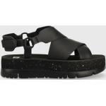 Dámské Sandály na klínku Camper v černé barvě z kůže ve velikosti 41 na léto 