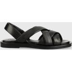 Dámské Kožené sandály Gant v černé barvě z kůže ve velikosti 40 ve slevě na léto udržitelná móda 