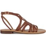 Dámské Kožené sandály Geox v hnědé barvě z kůže ve velikosti 36 na léto 