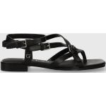 Dámské Kožené sandály Guess v černé barvě z kůže ve velikosti 40 na léto 