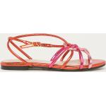 Kožené sandály Marciano Guess dámské, růžová barva