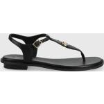 Dámské Designer Kožené sandály Michael Kors Mallory v černé barvě z kůže ve velikosti 41 na léto 