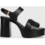 Kožené sandály See by Chloé Loys černá barva, SB42022A