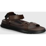 Pánské Kožené sandály Tommy Hilfiger v hnědé barvě z kůže ve velikosti 45 na léto 