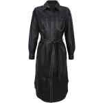 Dámské Kožené šaty Alba Moda v černé barvě z kůže ve velikosti XXL 