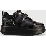 Kožené sneakers boty Karl Lagerfeld Anakapri černá barva
