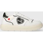 Kožené sneakers boty Love Moschino bílá barva, JA15204G1IJC110A
