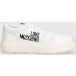 Dámské Designer Tenisky na platformě Moschino Love Moschino v bílé barvě z kůže ve velikosti 41 